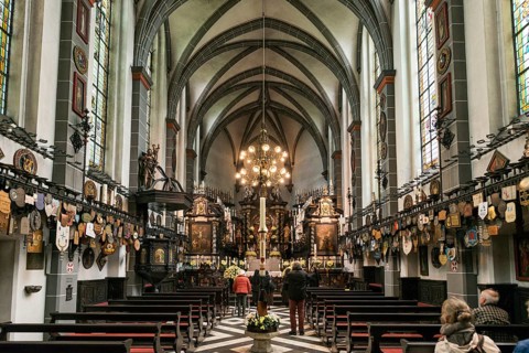 Interior view, candle chapel, place of pilgrimage, Kevelaer, Lower Rhine, North Rhine-Westphalia,