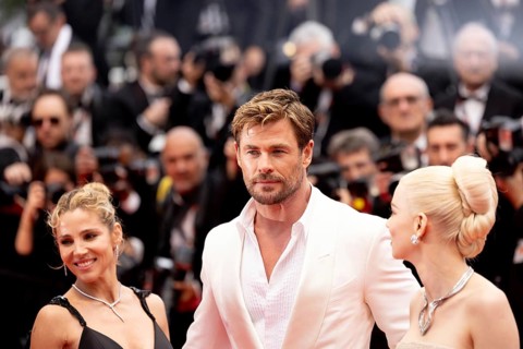 Cannes, France, 15.5.2024: Elsa Pataky, Chris Hemsworth and Anya Taylor-Joy at the premiere of