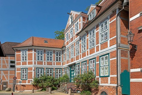 Half-timbered house, Old Town, Lauenburg, Schleswig-Holstein, Germany, Europe