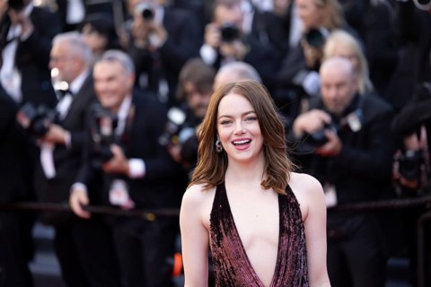 Cannes, France, 17.5.2024: Emma Stone at the premiere of Kinds of Kindness on the red carpet of the