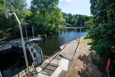Landwehrkanal, Unterschleuse, Tiergarten, Mitte, Berlin-Tiergarten, Germany, Europe