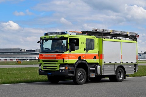 Airport fire engine, Zurich Kloten, Switzerland, Europe