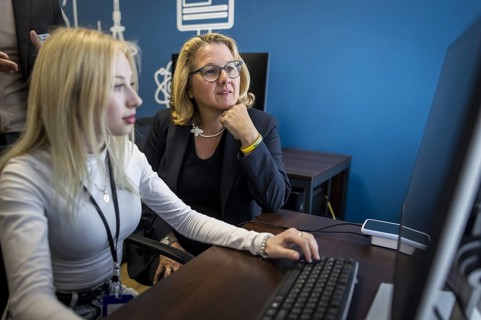 Svenja Schulze (SPD), Federal Minister for Economic Cooperation and Development, pictured during
