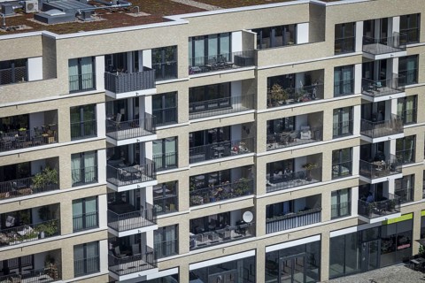 New-build flats in Berlin, Heidestrasse (photo for editorial use only, no property release