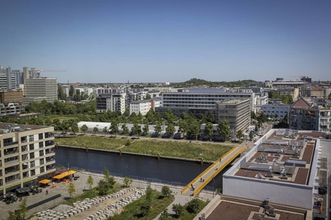 View of Berlin, with the Bundeswehr hospital in the background (photo for editorial use only, no