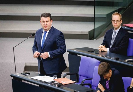Hubertus Heil, Federal Minister of Labour and Social Affairs, recorded during the government