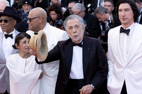 Cannes, France, 16.5.2024: Talia Shire, Laurence Fishburne, Francis Ford Coppola and Adam Driver at