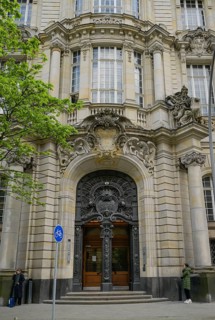 Portal 4, Turmstrasse criminal court entrance, Moabit, Mitte, Berlin, Germany, Europe