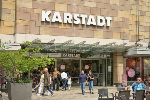 Galeria Karstadt, Lindenplatz, Offenburg, Baden-Wuerttemberg, Germany, Europe