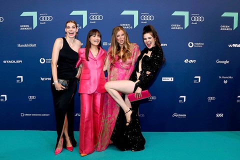 Rebecca Kurnikova, Claire Oelkers, Nina Eichinger and Klaudia Giez at the presentation of the 17th