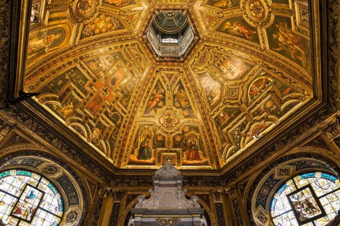 Interior view, Chapel of Mercy, place of pilgrimage, Kevelaer, Lower Rhine, North Rhine-Westphalia,