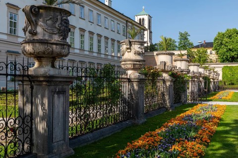 Mirabell Gardens, Andraekirche, City of Salzburg, Province of Salzburg, Austria, Europe