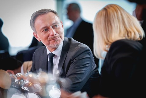(L-R) Christian Lindner, Federal Minister of Finance, and Nancy Faeser, Federal Minister of the
