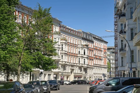Facades, old buildings, Eisenacher Strasse, Schoeneberg, Tempelhof-Schoeenberg, Berlin, Germany,