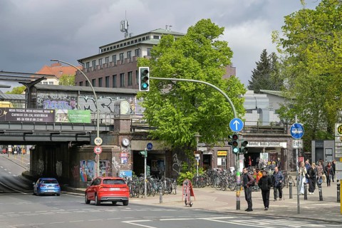 Zehlendorf S-Bahn station, Teltower Damm, Steglitz-Zehlendorf, Berlin, Germany, Europe