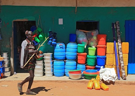 Southern Ethiopia, Omo region, market in the village of Turmi, the Hamar tribe, Hamer, Hamma,