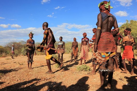 South Ethiopia, Omo region, among the Hamar tribe, Hamer, Hamma, Hammer, Amar or Amer, family