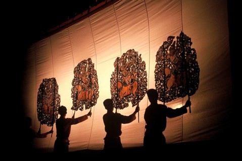 Shadow puppet theatre, nang, Thailand, Asia