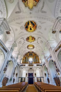 Organ loft, former monastery church of St. Peter and Paul, Irsee monastery or abbey, former