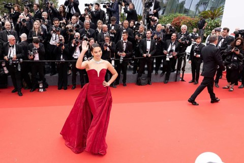 Cannes, France, 14 May 2024: Rose Bertram during the opening of the 77th Cannes International Film