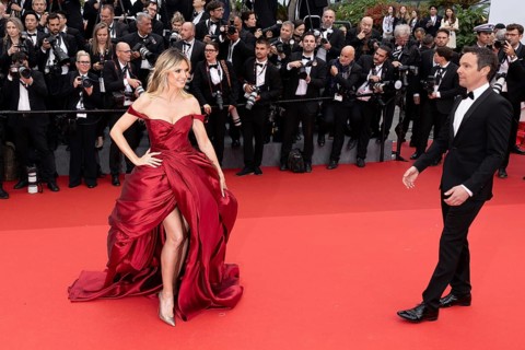 Cannes, France, 14 May 2024: Heidi Klum during the opening of the 77th Cannes International Film