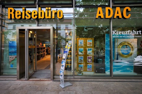 ADAC, travel agency, logo, open, Stuttgart, Baden-Wuerttemberg, Germany, Europe