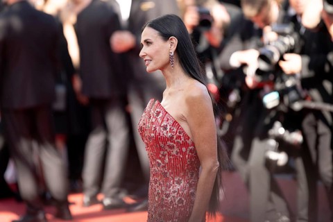 Cannes, France, 17.5.2024: Demi Moore at the premiere of Kinds of Kindness on the red carpet of the