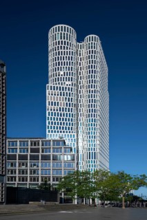 Upper West tower block, Zoologischer Garten underground station, Berlin, Germany, Europe