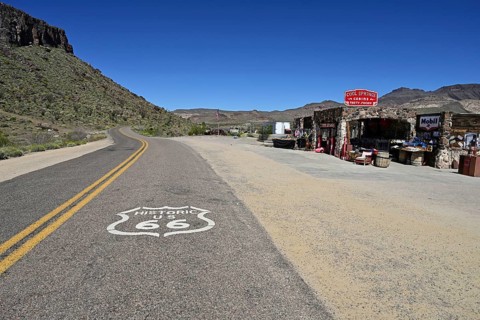 Cool Springs Station on historic Route 66, Oatman, Golden Valley, Arizona