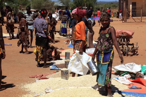 South Ethiopia, Omo region, market in the village of Turmi, the tribe of the Hamar, Hamer, Hamma,