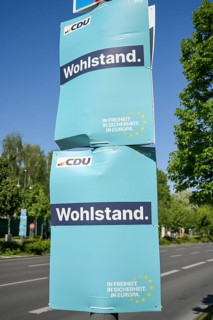 CDU election poster for the 2024 European elections, Berlin, Germany, Europe