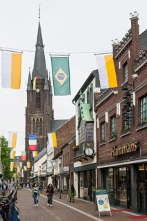 Pedestrian zone and St Mary's Basilica, St Mary's Basilica, place of pilgrimage, Kevelaer, Lower
