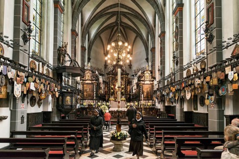 Interior view, candle chapel, place of pilgrimage, Kevelaer, Lower Rhine, North Rhine-Westphalia,