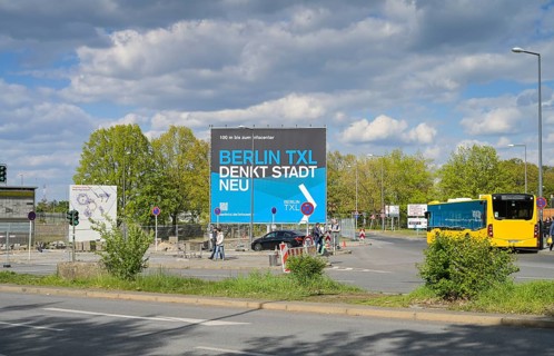 Poster, former Tegel Airport, Reinickendorf, Berlin, Germany, Europe