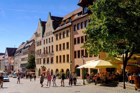 Old Town, Town Hall Square, Rathausplatz, Nuremberg, Middle Franconia, Franconia, Bavaria, Germany,