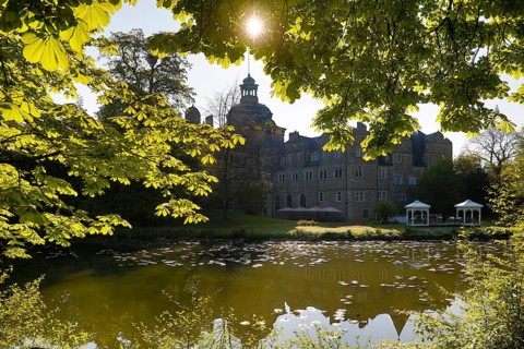 Bueckeburg Castle, ancestral seat of the House of Schaumburg-Lippe, Bueckeburg, Lower Saxony,