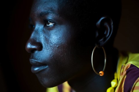 Portrait of a young man from the Turkana tribe, Kenya, Africa