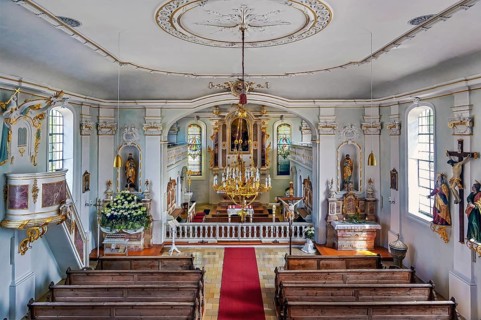 Kronburg Filial Church, Kronburg, Allgaeu, Swabia, Bavaria, Germany, Europe