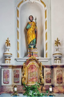 Side altar, Kronburg Filial Church, Kronburg, Allgaeu, Swabia, Bavaria, Germany, Europe