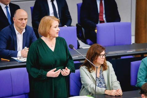 Lisa Paus, Federal Minister for Family Affairs, Senior Citizens, Women and Youth, recorded during
