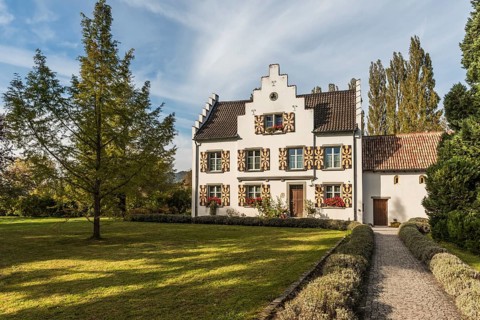 Werd Monastery on the island of Werd near Stein am Rhein, Eschenz, Canton Thurgau, Switzerland,