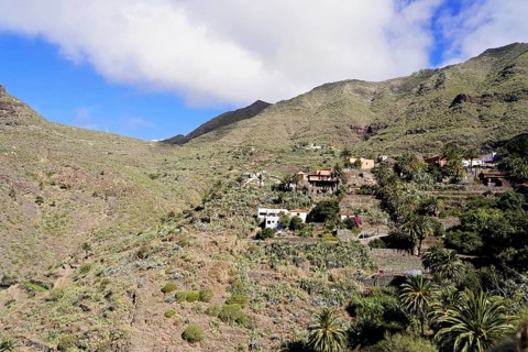 Mountain village Masca, Masca Gorge, Montana Teno Mountains, Tenerife, Canary Islands, Spain,