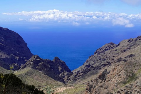 Mountain village Masca, Masca Gorge, Montana Teno Mountains, Tenerife, Canary Islands, Spain,