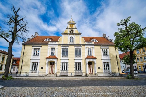 Town Hall Fuerstenberg Oder, Eisenhuettenstadt, Brandenburg, Germany, Europe