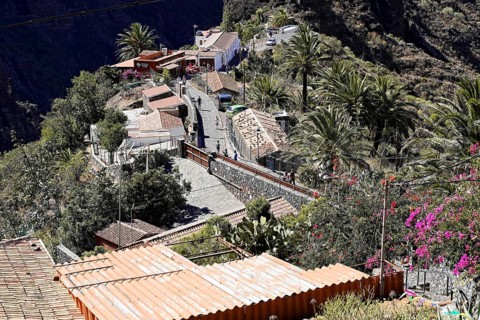 Mountain village Masca, Masca Gorge, Montana Teno Mountains, Tenerife, Canary Islands, Spain,