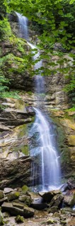 Gschwender waterfall above the Grosser Alpsee, Allgaeu, Bavaria, Germany, Europe