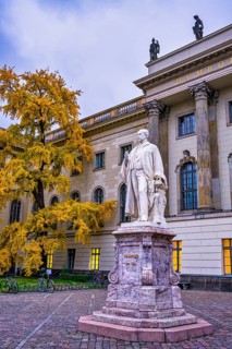 Memorial to Hermann von Helmholtz, Court of Honour of the Humboldt University, Berlin, Germany,