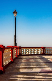 Seafront promenade in Chipiona, Andalusia, Spain, Europe