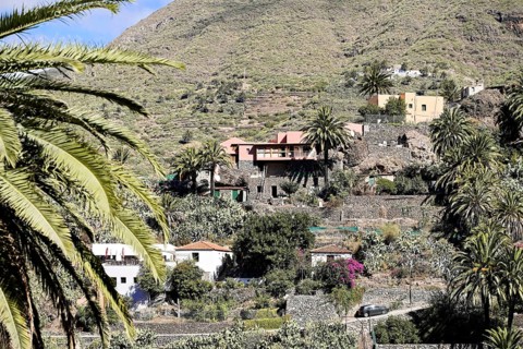 Mountain village Masca, Masca Gorge, Montana Teno Mountains, Tenerife, Canary Islands, Spain,