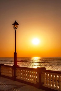 Seafront promenade in Chipiona, Andalusia, Spain, Europe